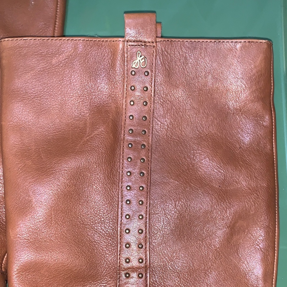 Sam Edelman Brown Heeled Knee High Boots 7.5 - Picture 8 of 12
